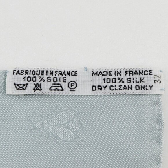 HERMES Authentic Blue Silk Scarf - Picture 9 of 9